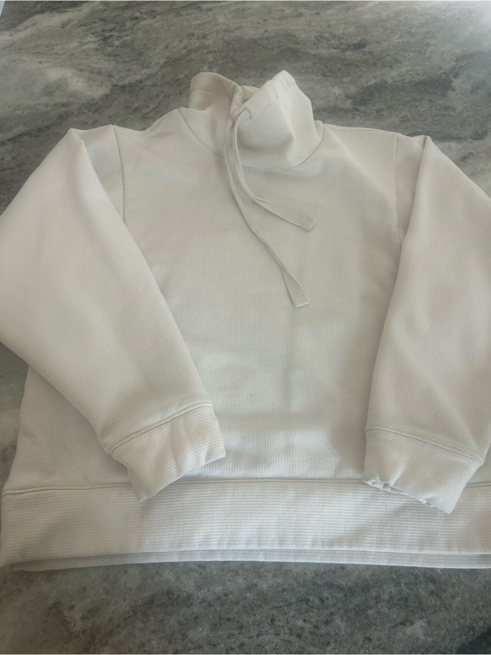 Madewell White Mock Neck Pullover size small